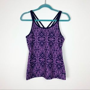 Old Navy Go Dry Purple Strappy Cami Athletic Tank